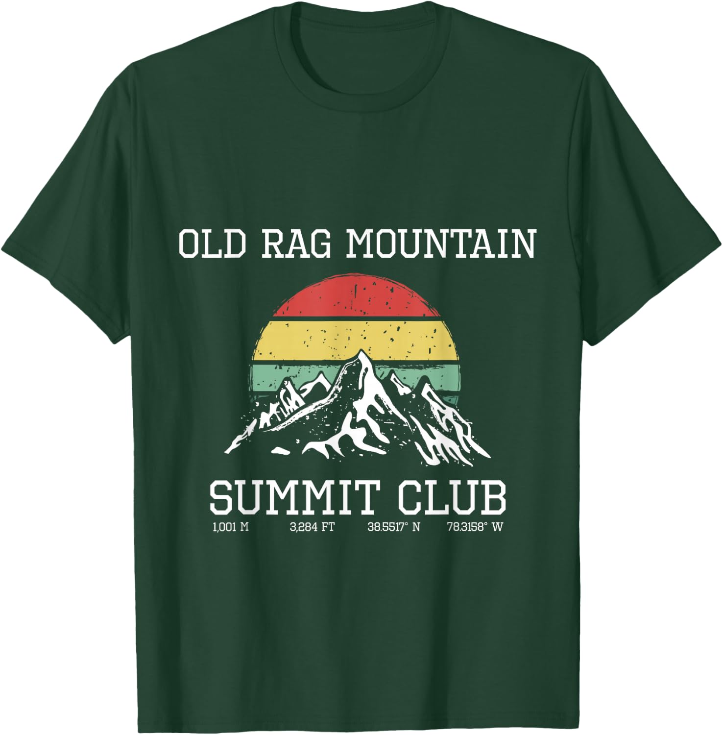 Climbed Old Rag Mountain Summit Club Hike Virginia Sun T-Shirt - T-Shirt | Forest