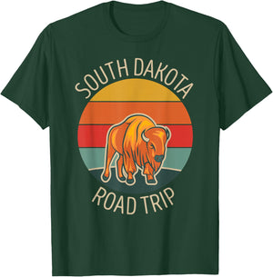 South Dakota Family Road Trip Buffalo Bison Matching T-Shirt - T-Shirt | Forest