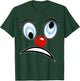 Carnival Clown Face Fancy Dress Costume Outfit Clown , black T-Shirt - T-Shirt | Forest