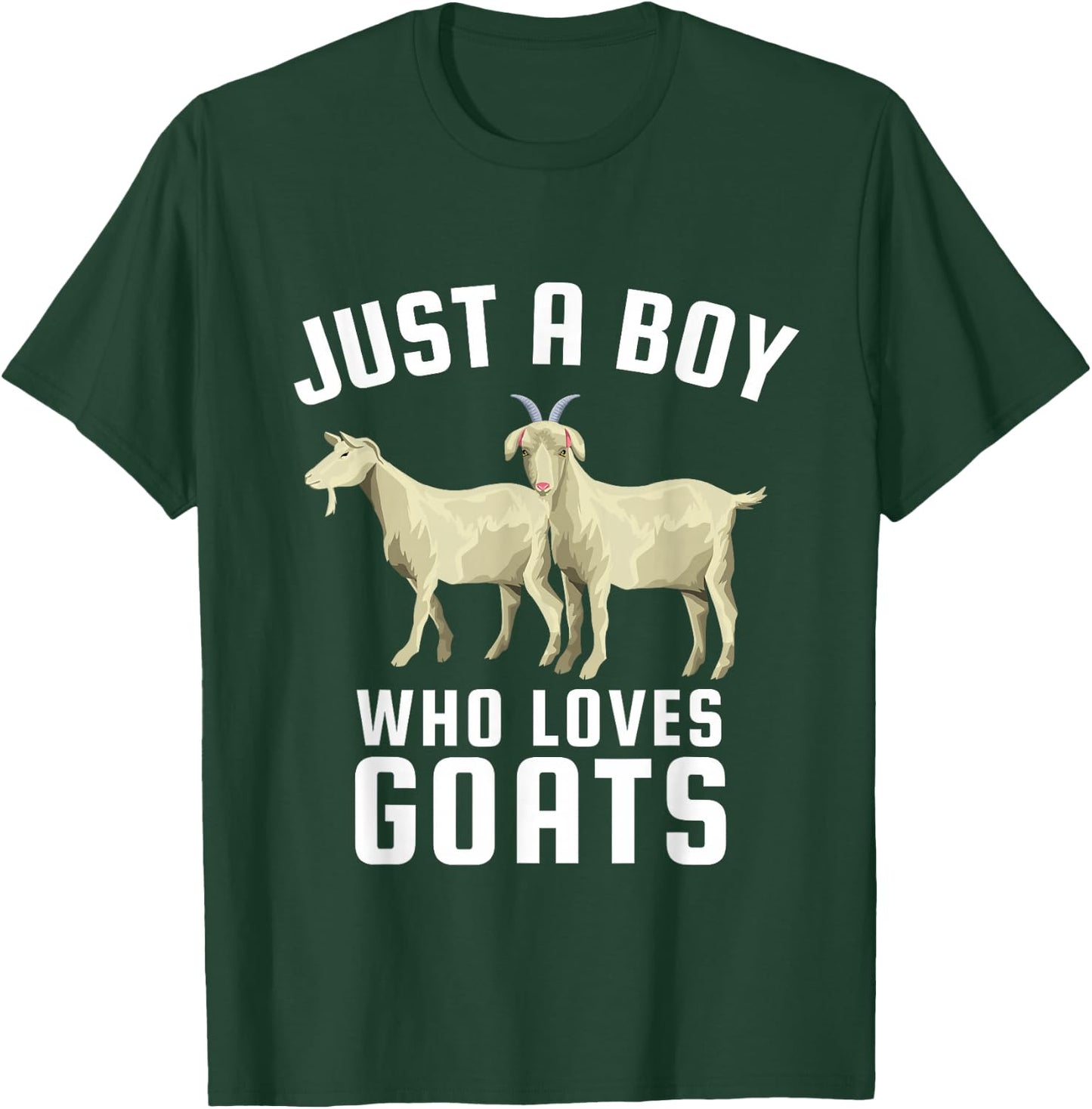 Just a Boy Who Loves Goats T-Shirt - T-Shirt | Forest