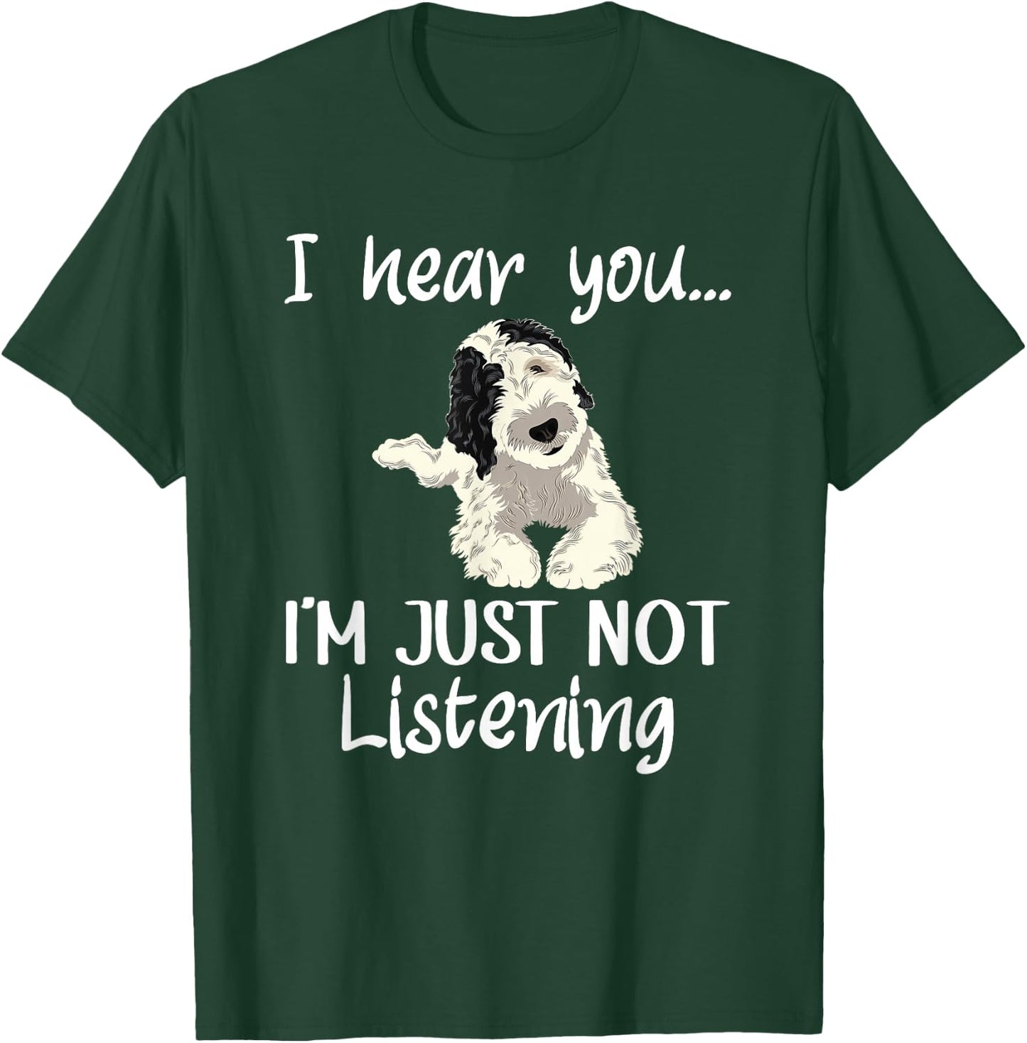 Doodle Dog Sheepadoodle T-Shirt - T-Shirt | Forest