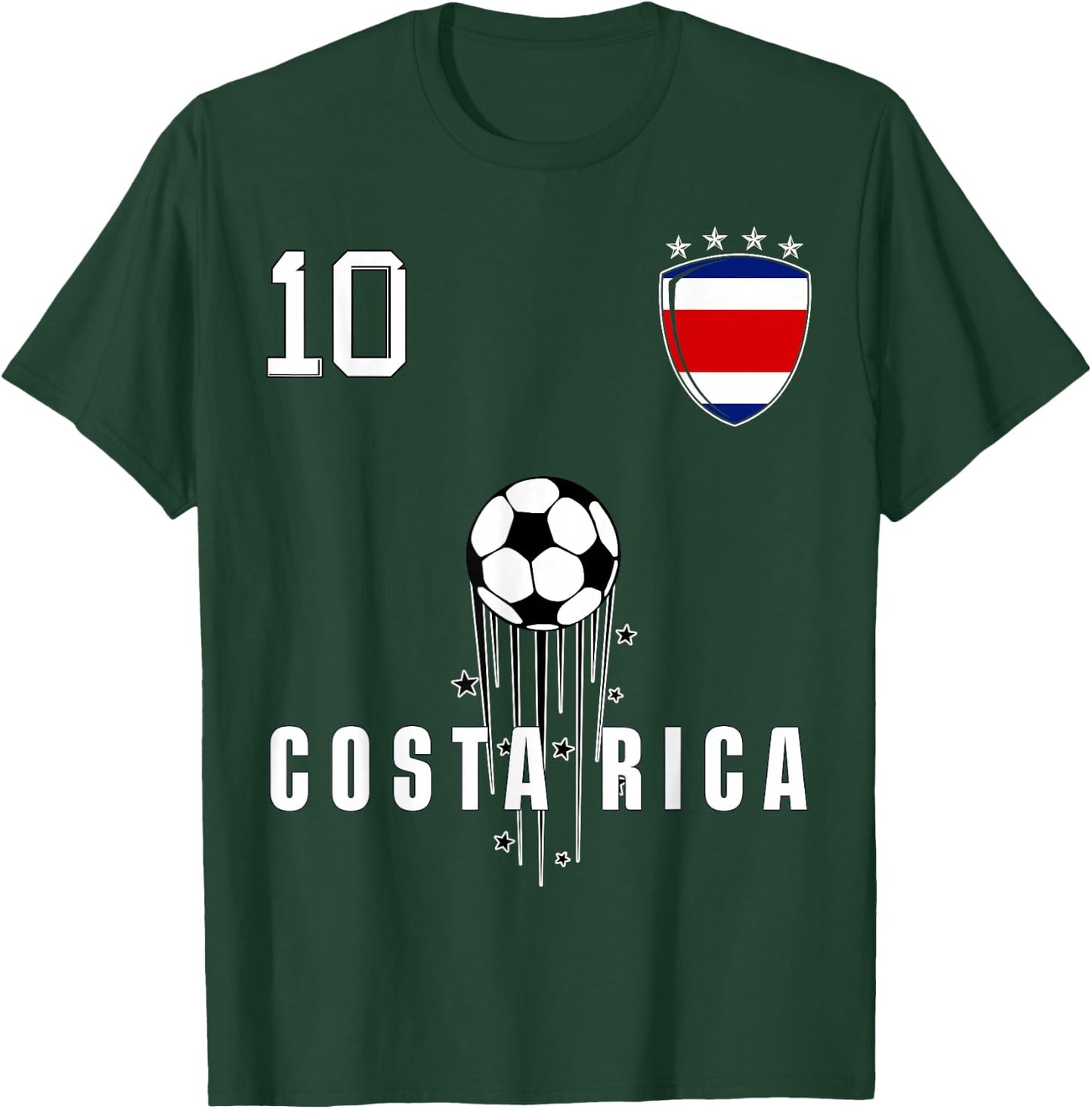 Costa Rica Flag Costa Rican Pride Lovers T-Shirt - T-Shirt | Forest