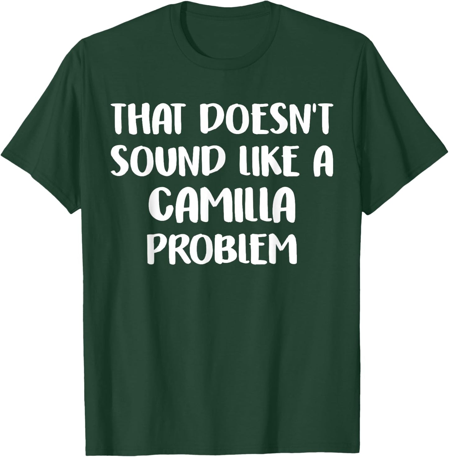 CAMILLA Personalized Cute Flower Girls CAMILLA Name T-Shirt - T-Shirt | Forest