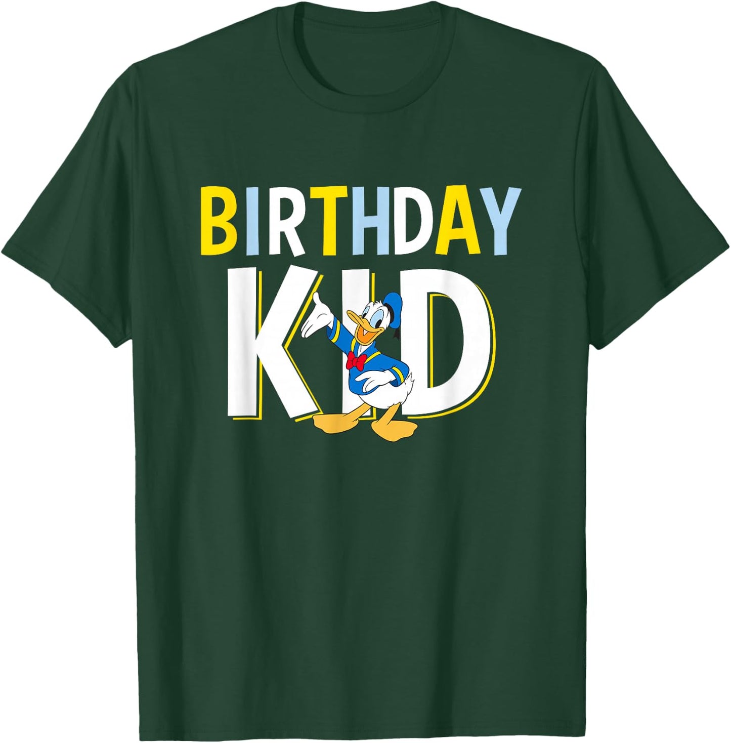 Disney Mickey And Friends Birthday Kid Vintage Donald Duck T-Shirt - T-Shirt | Forest