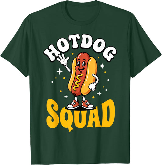 Hotdog Squad T-Shirt - T-Shirt | Forest