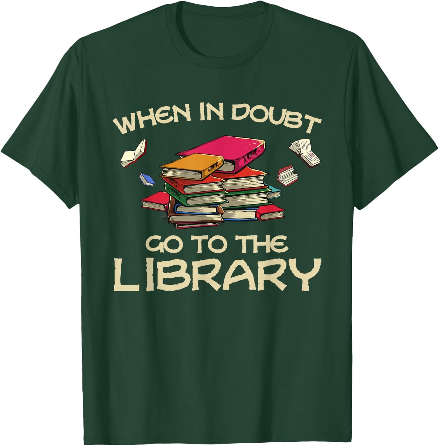 Cool Book Design Women Book Reading Bookworm Lovers T-Shirt - T-Shirt | Forest