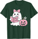 Cute Halloween Ghost Pink Pumpkin Reading How to Be Spooky T-Shirt - T-Shirt | Forest