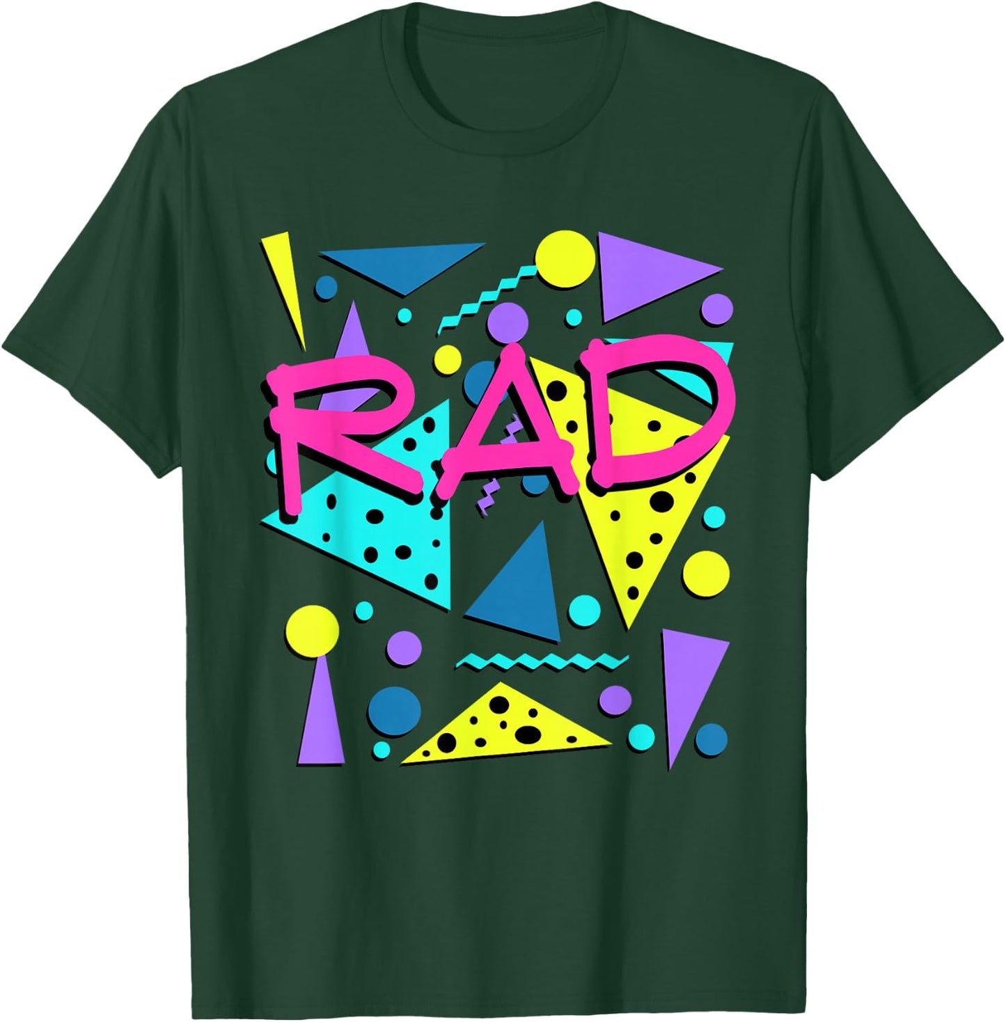 Rad 1980s Vintage Eighties Costume Party Small T-Shirt - T-Shirt | Forest