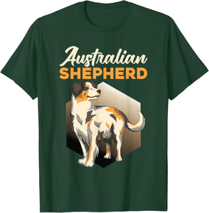 Australia Shepard Sheep Dog Aussie Shepard Dog Men Women T-Shirt - T-Shirt | Forest