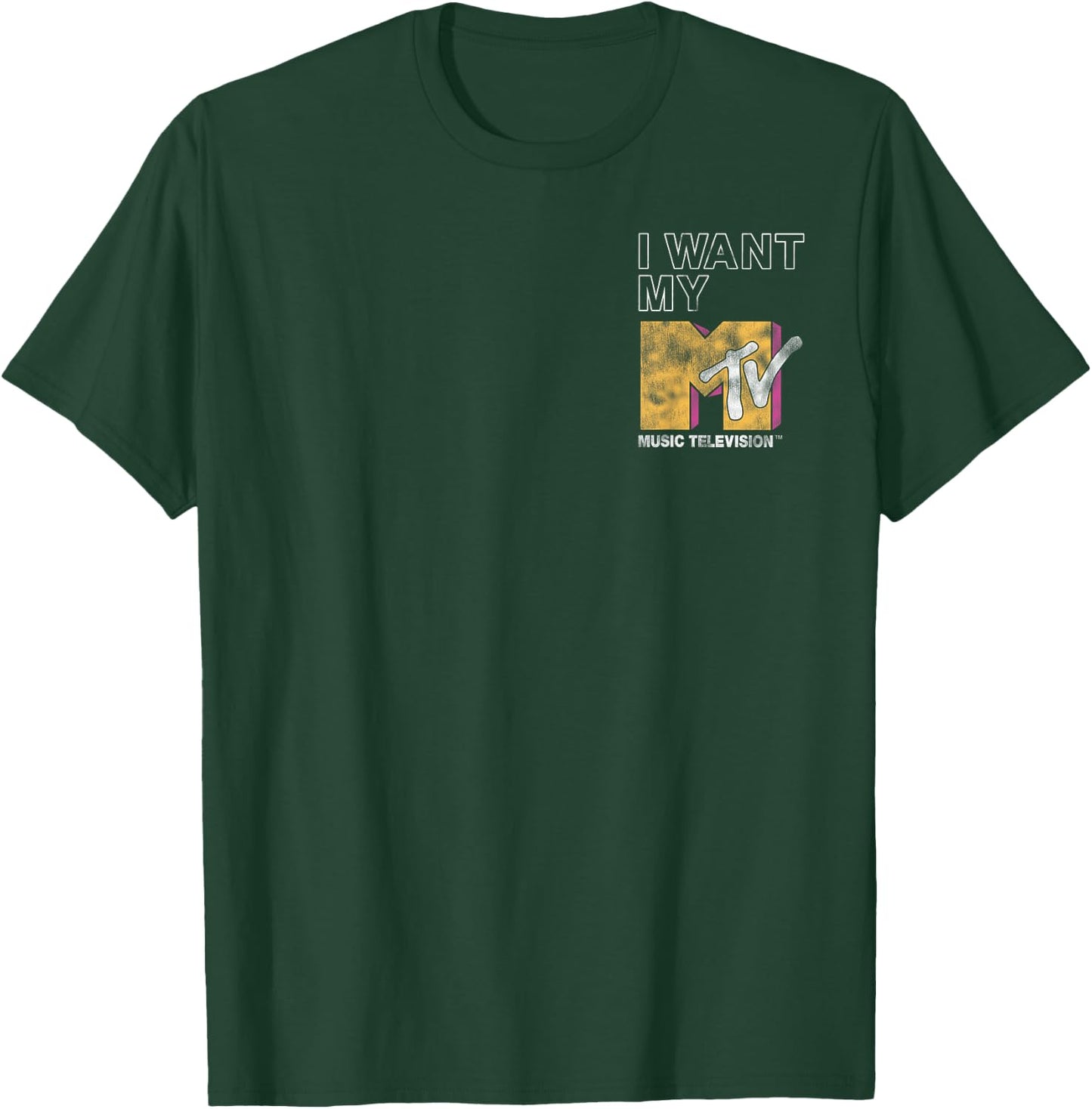 MTV I Want My MTV Television Stack Back T-Shirt - T-Shirt | Forest