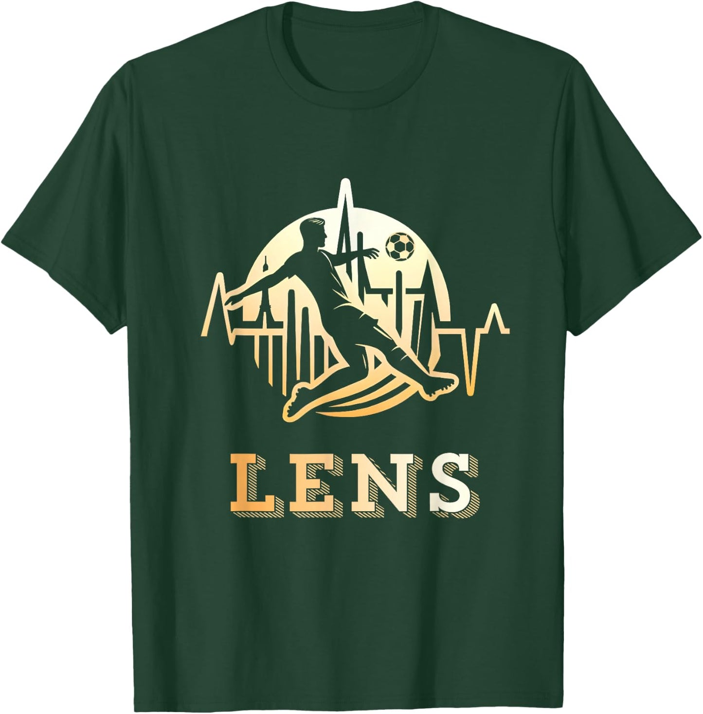 Lensois Football Lens Supporter Gift , Black, S T-Shirt - T-Shirt | Forest