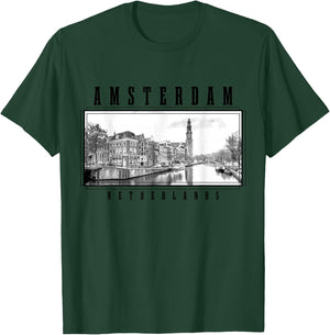Amsterdam Netherlands Photo Vintage Amsterdam T-Shirt - T-Shirt | Forest