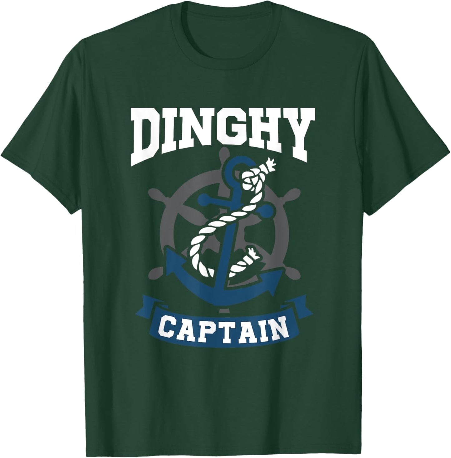 Small Boat Sailor Dinghy Captain T-Shirt - T-Shirt | Forest