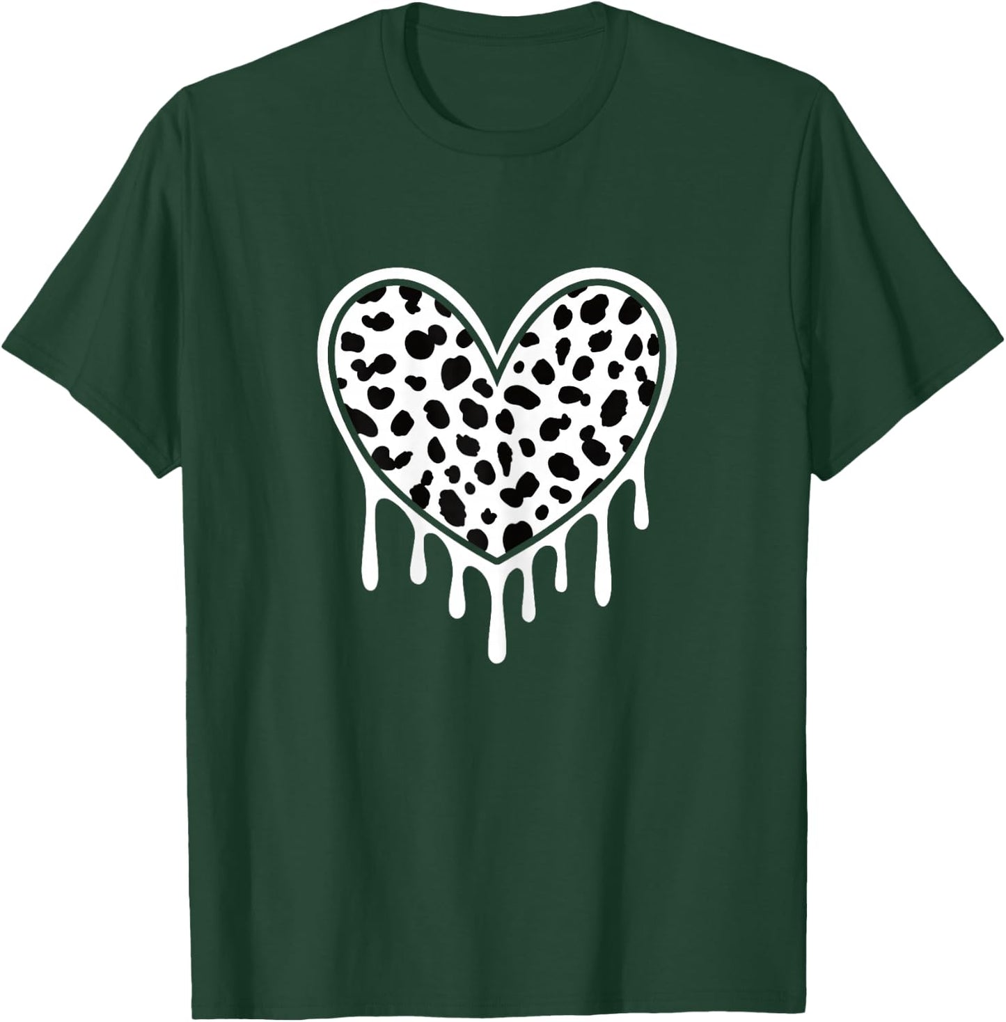Cute Dalmatian Heart Dalmatian Lover Women Girls T-Shirt - T-Shirt | Forest