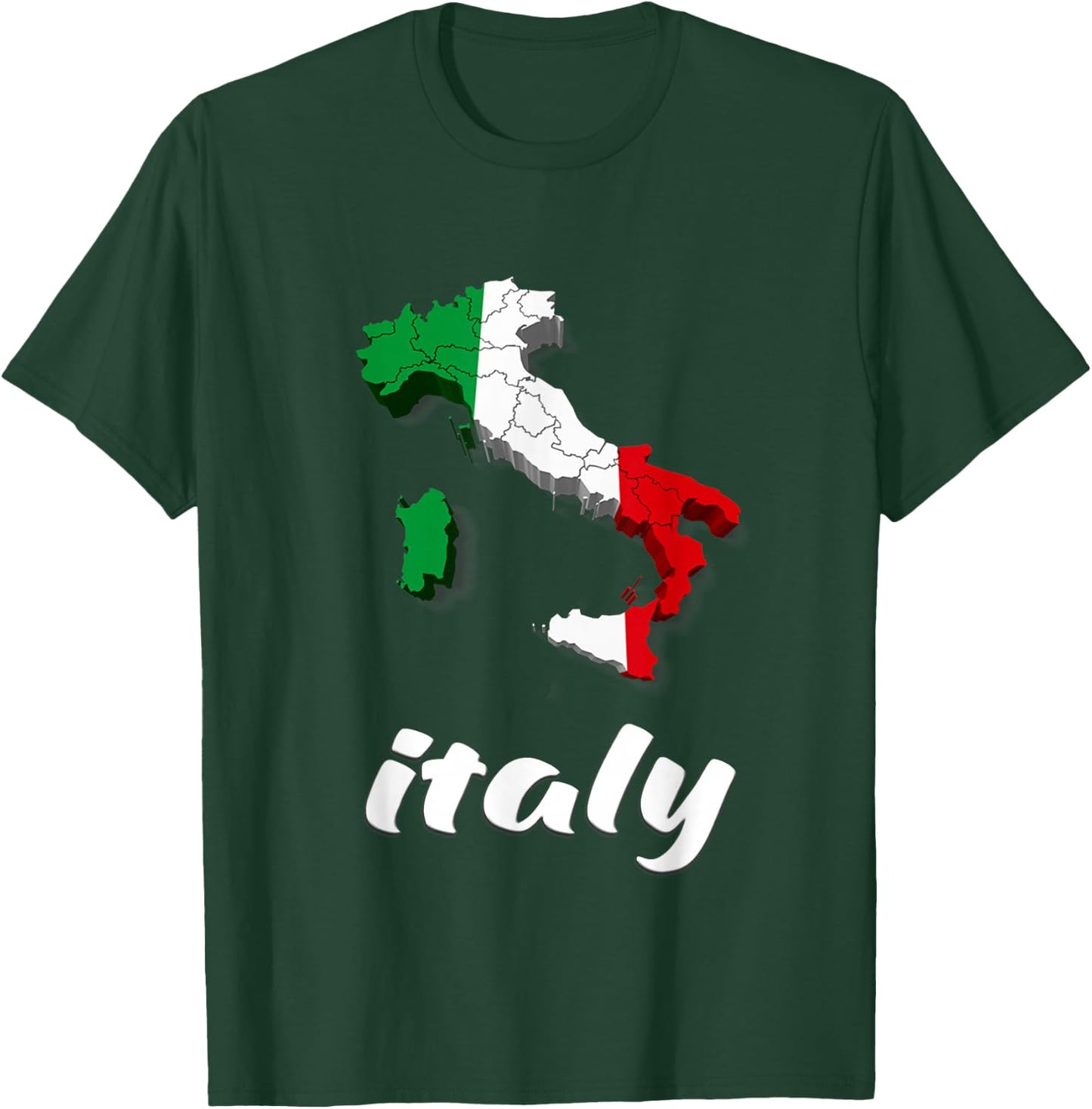 Italien Flagge Italien Liebhaber Italien Shirt für Mädchen Italien Herren T-Shirt - T-Shirt | Forest