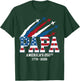 Papa America 250th Anniversary for Dad Grandpa 1776-2026 T-Shirt - T-Shirt | Forest