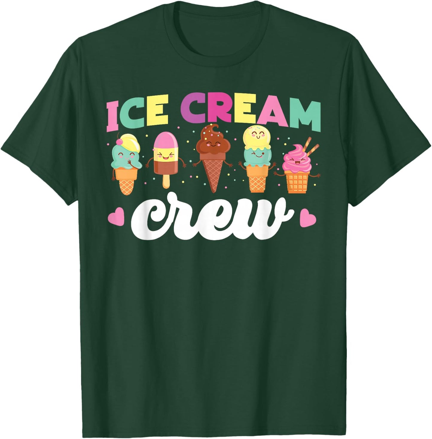 Eistüte Eiscreme Crew T-Shirt - T-Shirt | Forest