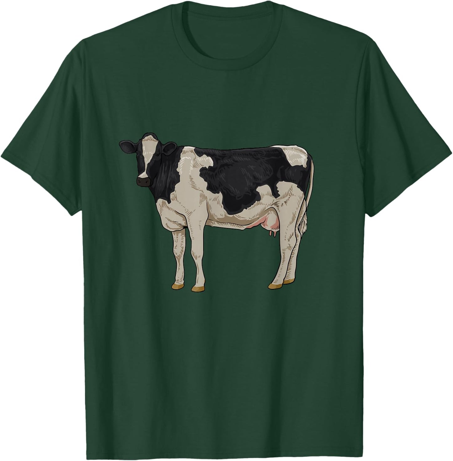 Drawing of a Holstein cattle T-Shirt - T-Shirt | Forest