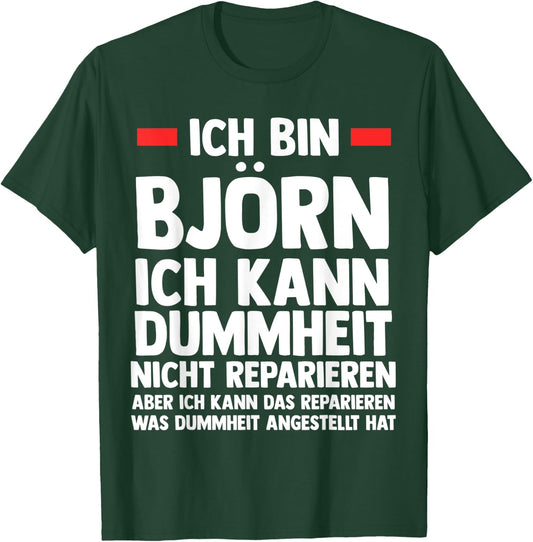 Men's Björn , black T-Shirt - T-Shirt | Forest