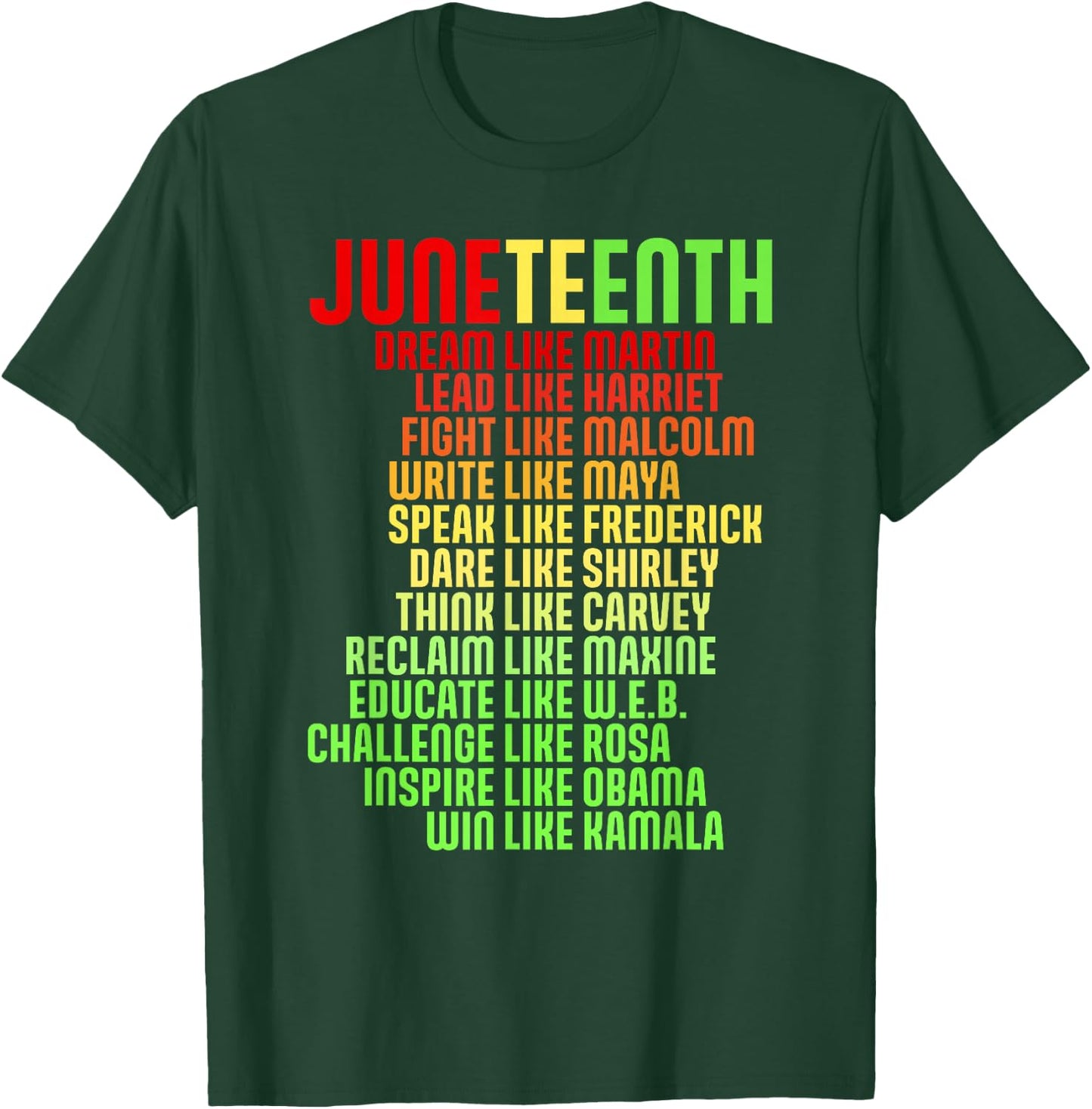 Juneteenth Dream Like Martin Black History African Leader T-Shirt - T-Shirt | Forest