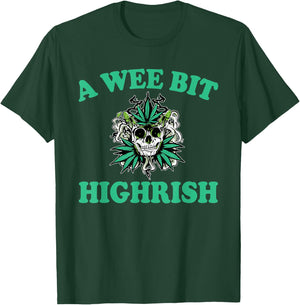 Funny Pun A Wee Bit HiRish T-Shirt - T-Shirt | Forest