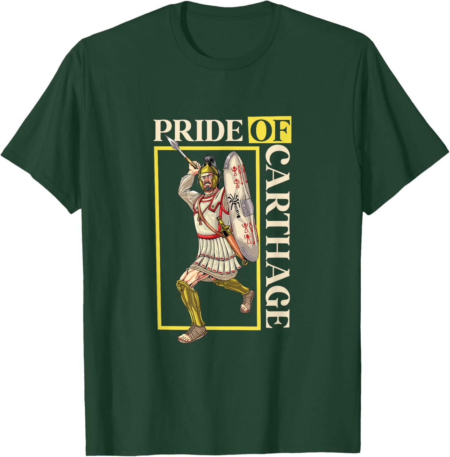 Carthage - Hoplite Carthaginian , Black, S T-Shirt - T-Shirt | Forest