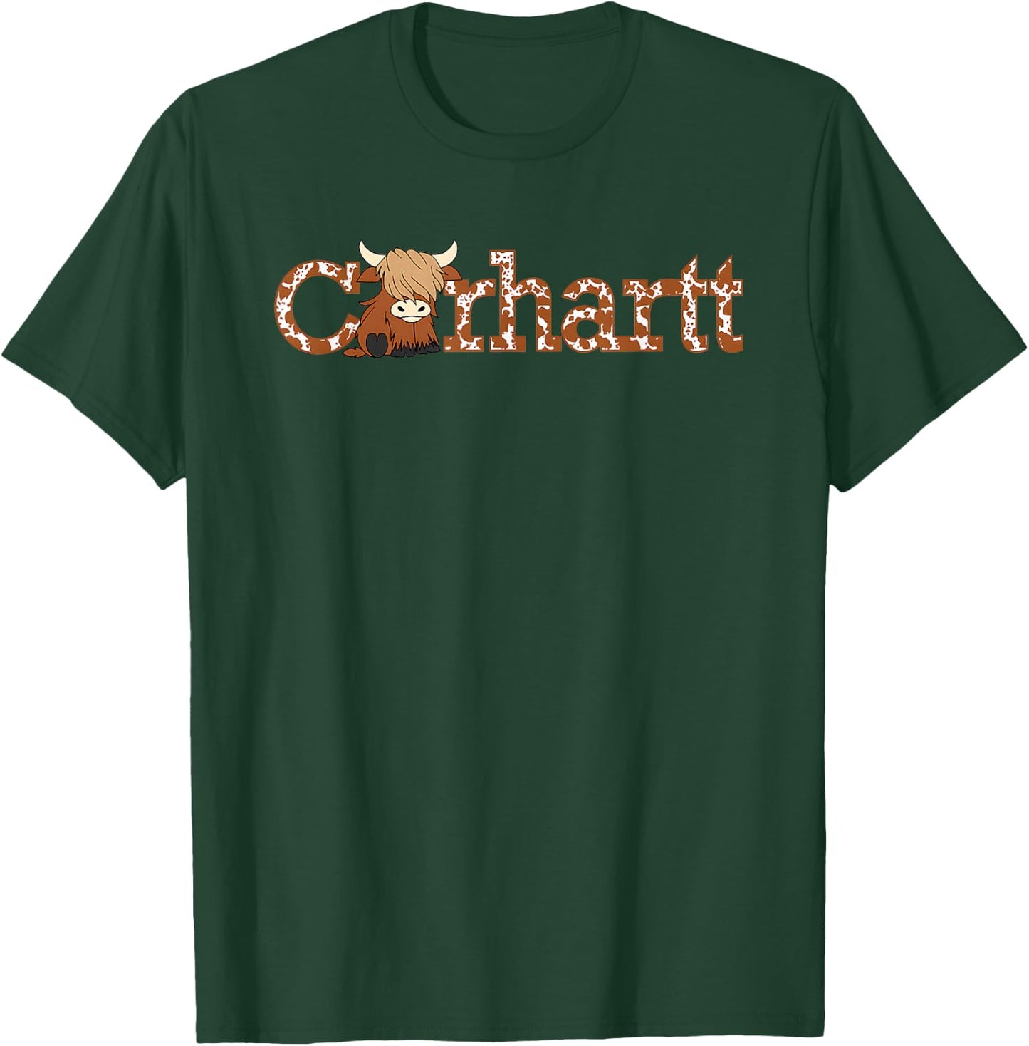 Highland Cow Highland Cow Cute Cow Funny Western T-Shirt - T-Shirt | Forest