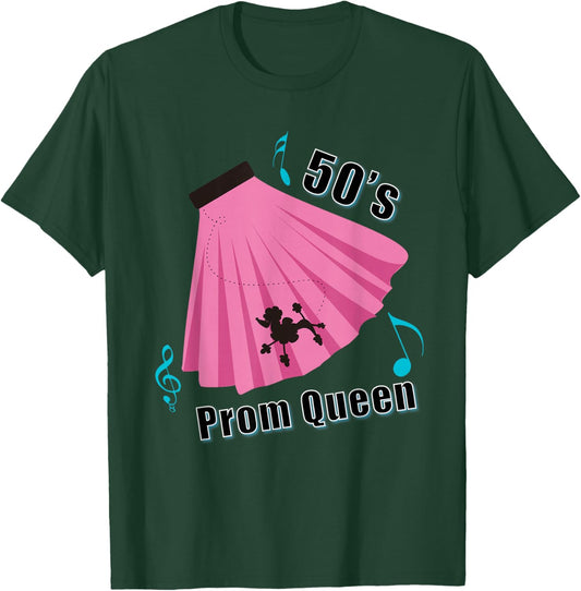 50's Prom Queen Sock Hop Shirt Poodle Skirt T-Shirt - T-Shirt | Forest