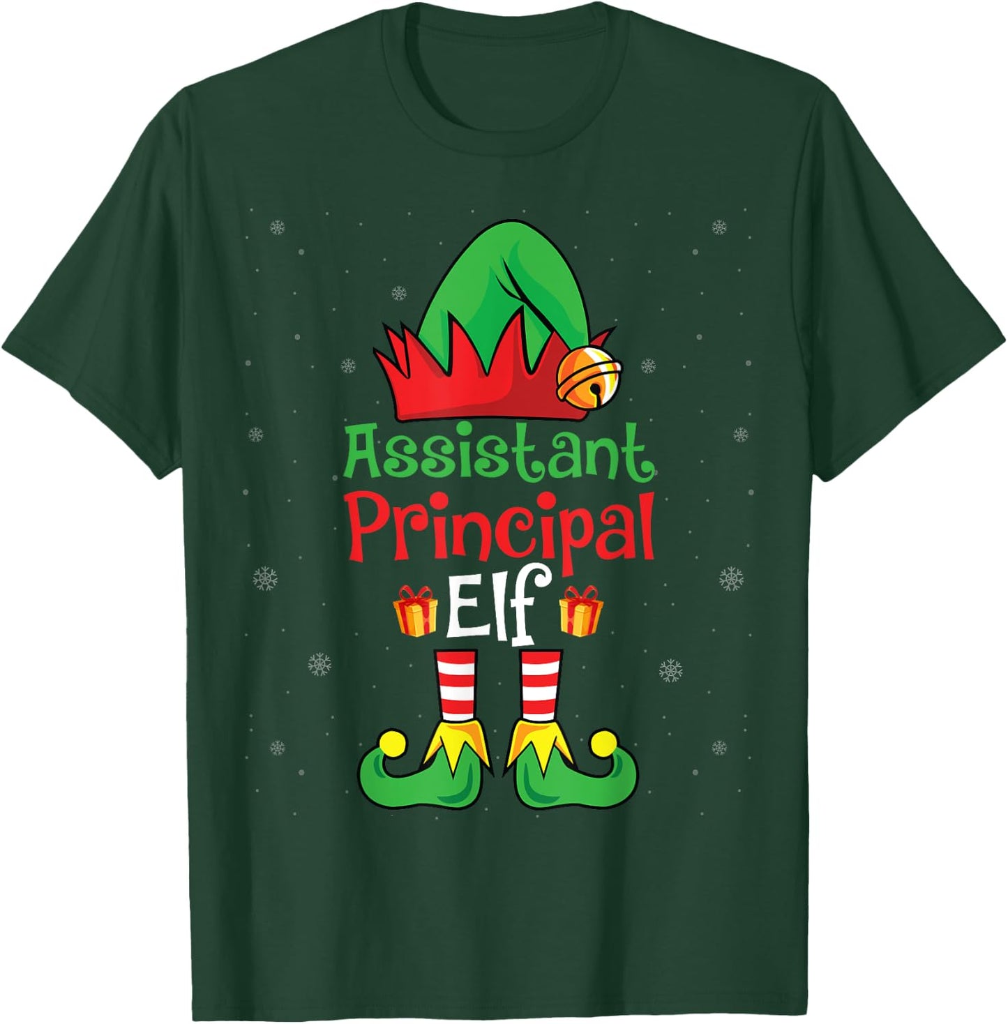 Assistant Principal Elf Xmas Party Christmas Holidays Elf T-Shirt - T-Shirt | Forest