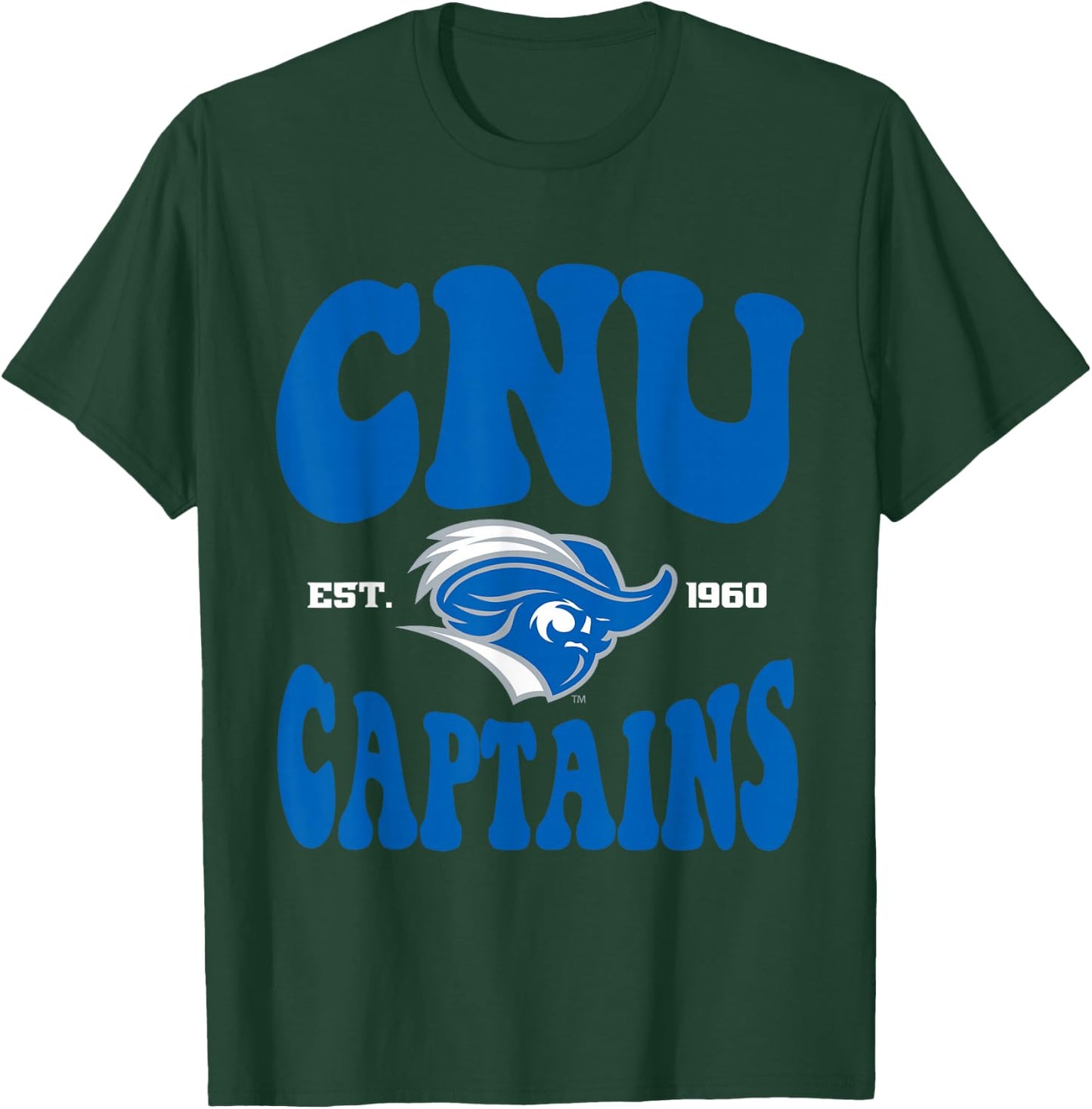 Christopher Newport Captains | Official NCAA | NCAFCNU04 T-Shirt - T-Shirt | Forest