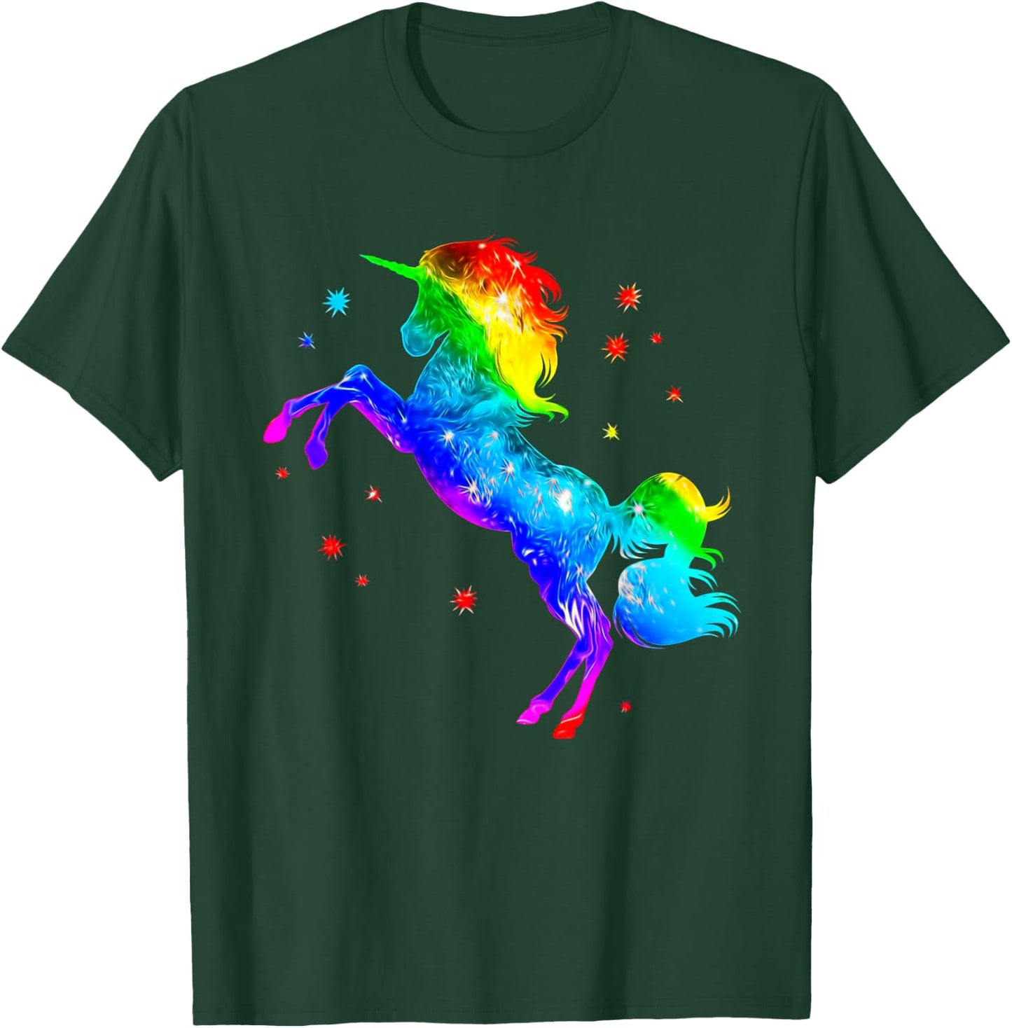 Unicorn Rainbow Galaxy Gay Pride T-Shirt - T-Shirt | Forest