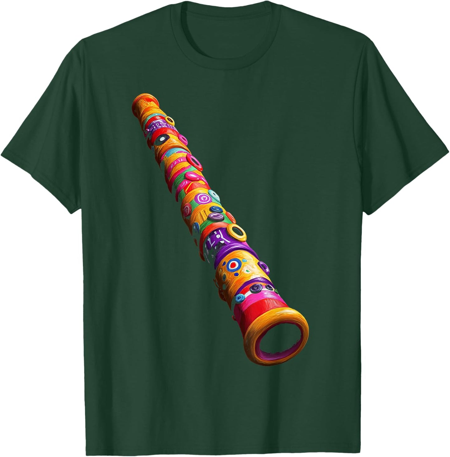 Recorder Music Instrument Motif Art Recorder T-Shirt - T-Shirt | Forest