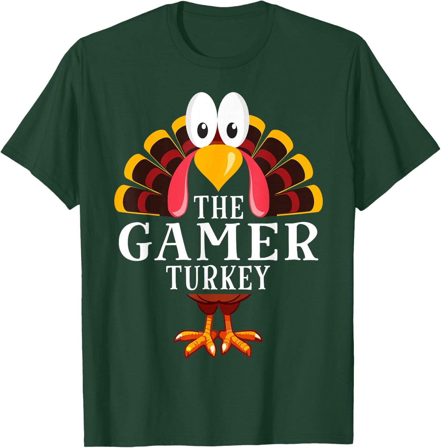 Thanksgiving The Gamer Turkey Matching T-Shirt - T-Shirt | Forest
