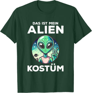 Das Ist Mein Alien Costume , black T-Shirt - T-Shirt | Forest