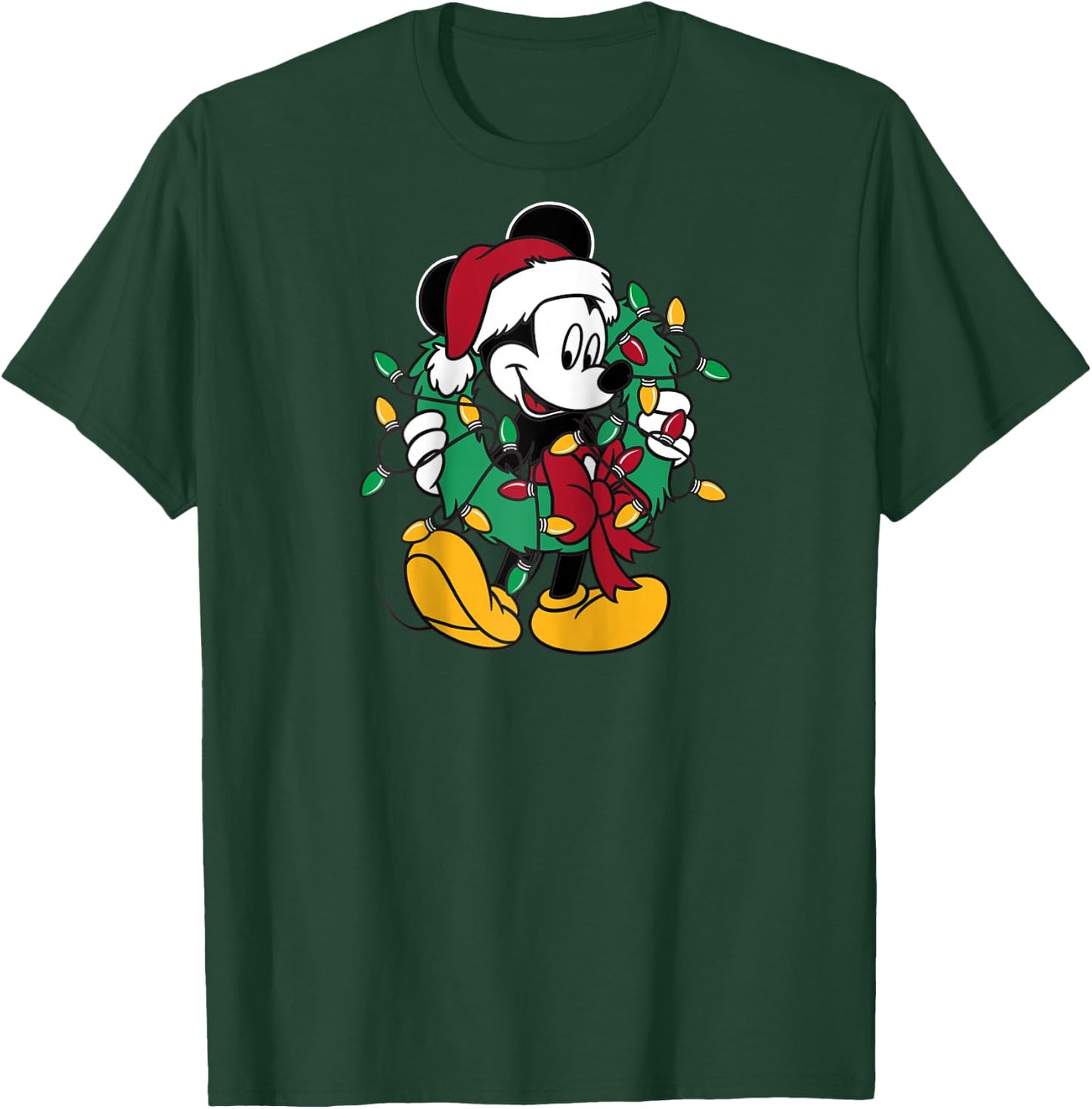 Disney - Mickey Mouse Lights Raglan Baseball T-Shirt - T-Shirt | Forest