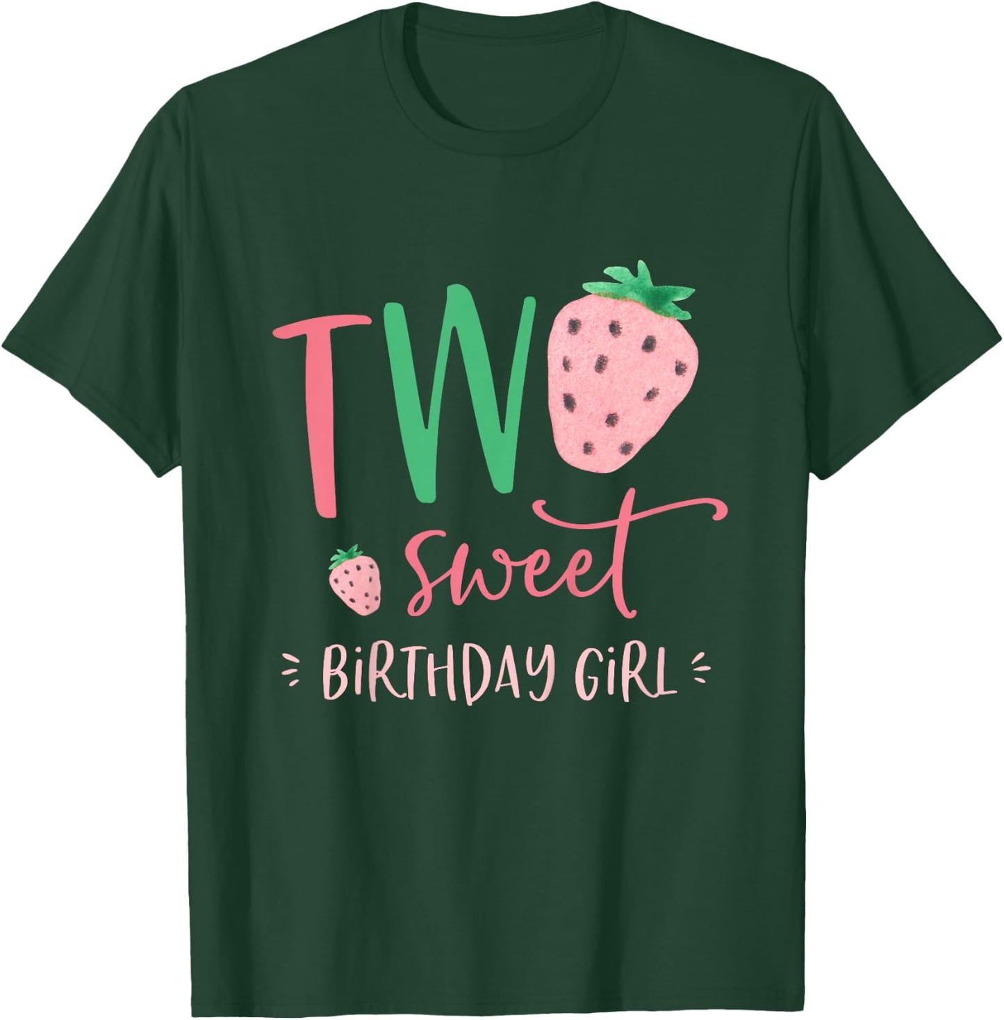 Zwei süße Geburtstagskinder Strawberry 2nd Second Bday Party T-Shirt - T-Shirt | Forest