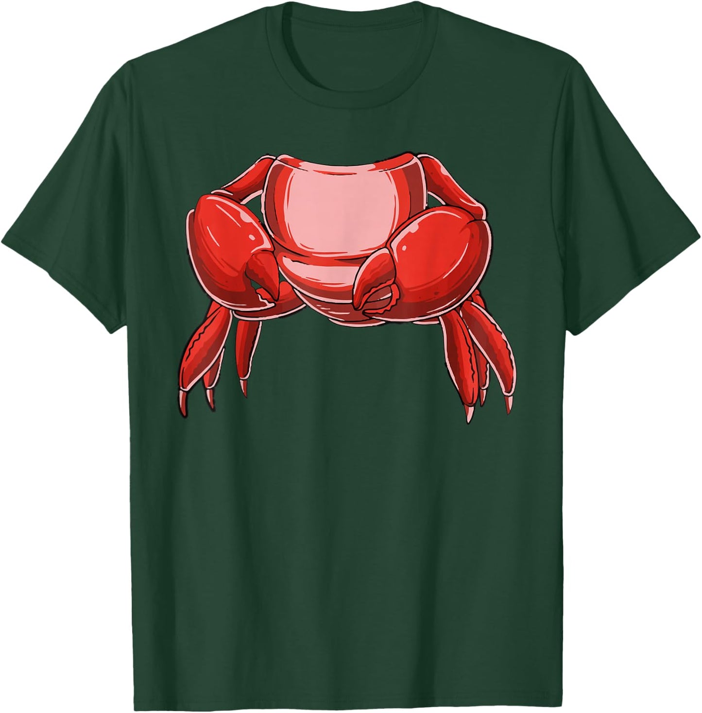 Headless Crab Costume Funny Fishing Crab Lovers Halloween T-Shirt - T-Shirt | Forest