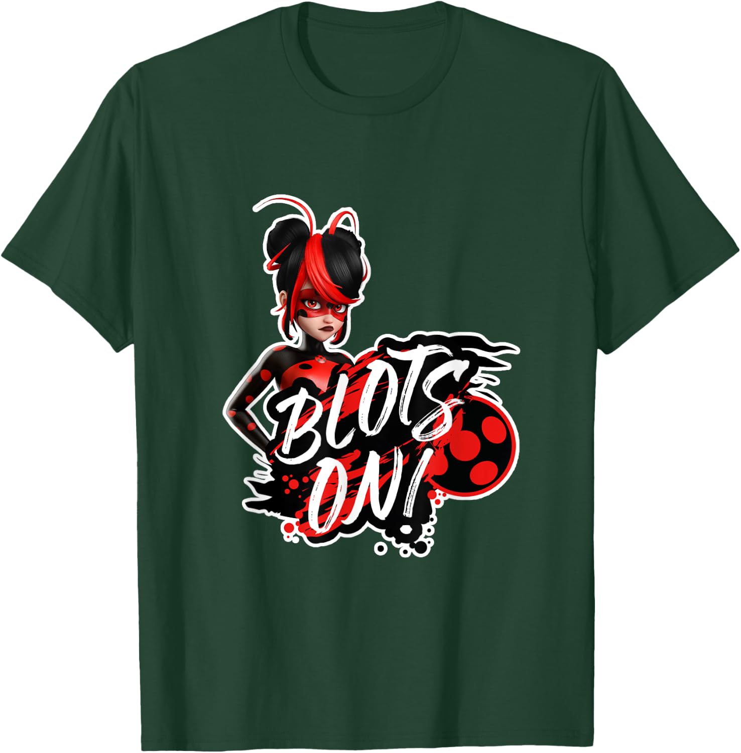 Miraculous Ladybug Shadybug and Claw Noir Blots On T-Shirt - T-Shirt | Forest