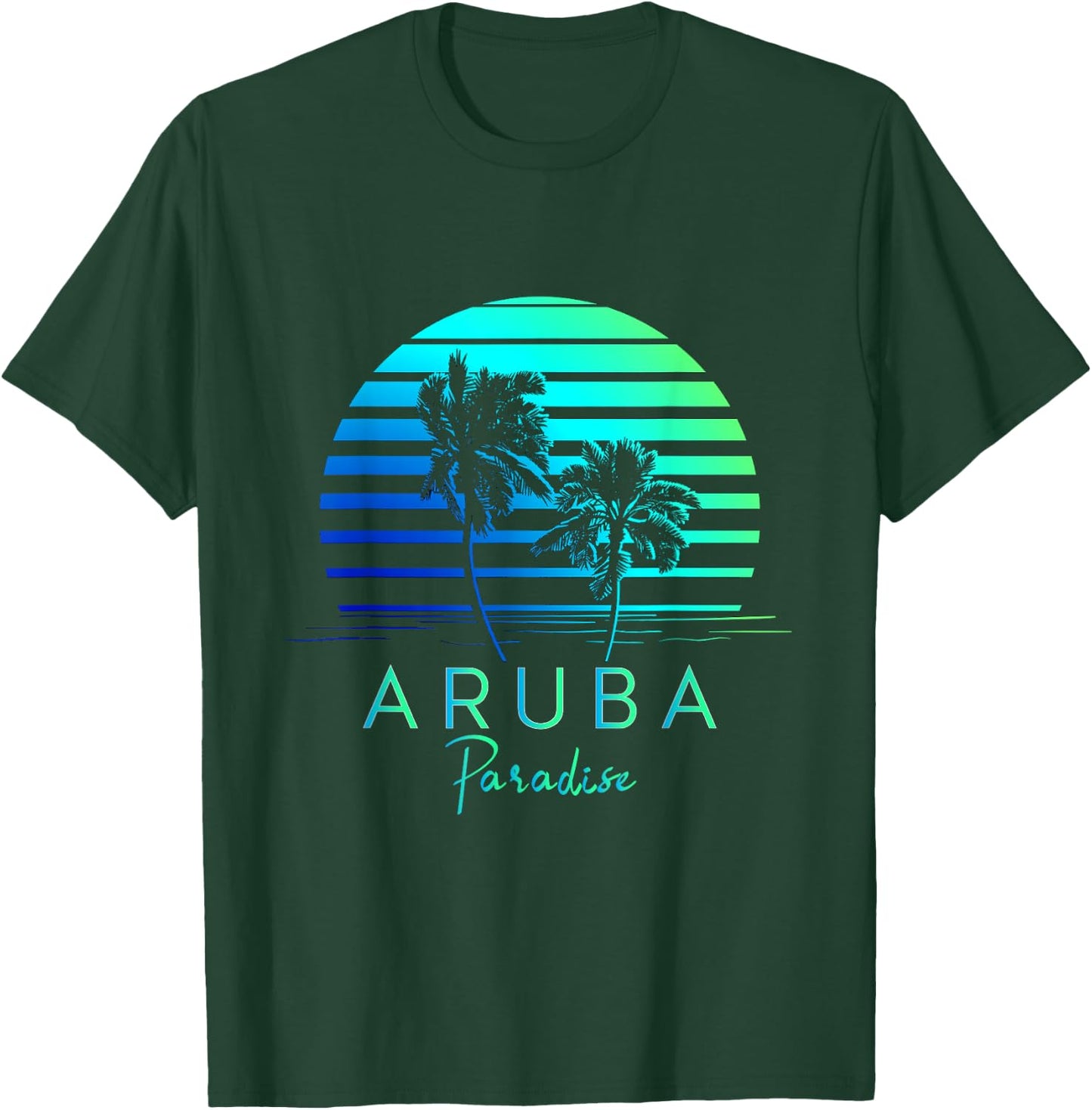 Vintage Aruba Beach Vibes Vacation Souvenir T-Shirt - T-Shirt | Forest