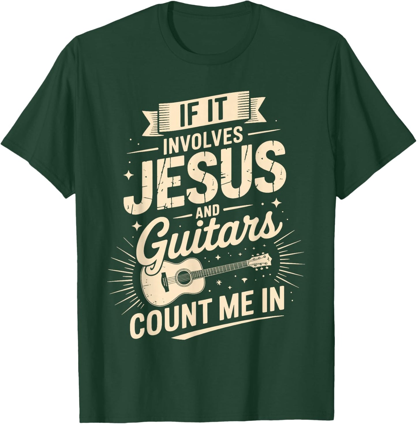 Funny Guitar Design Women Guitar Player Guitarist T-Shirt - T-Shirt | Forest