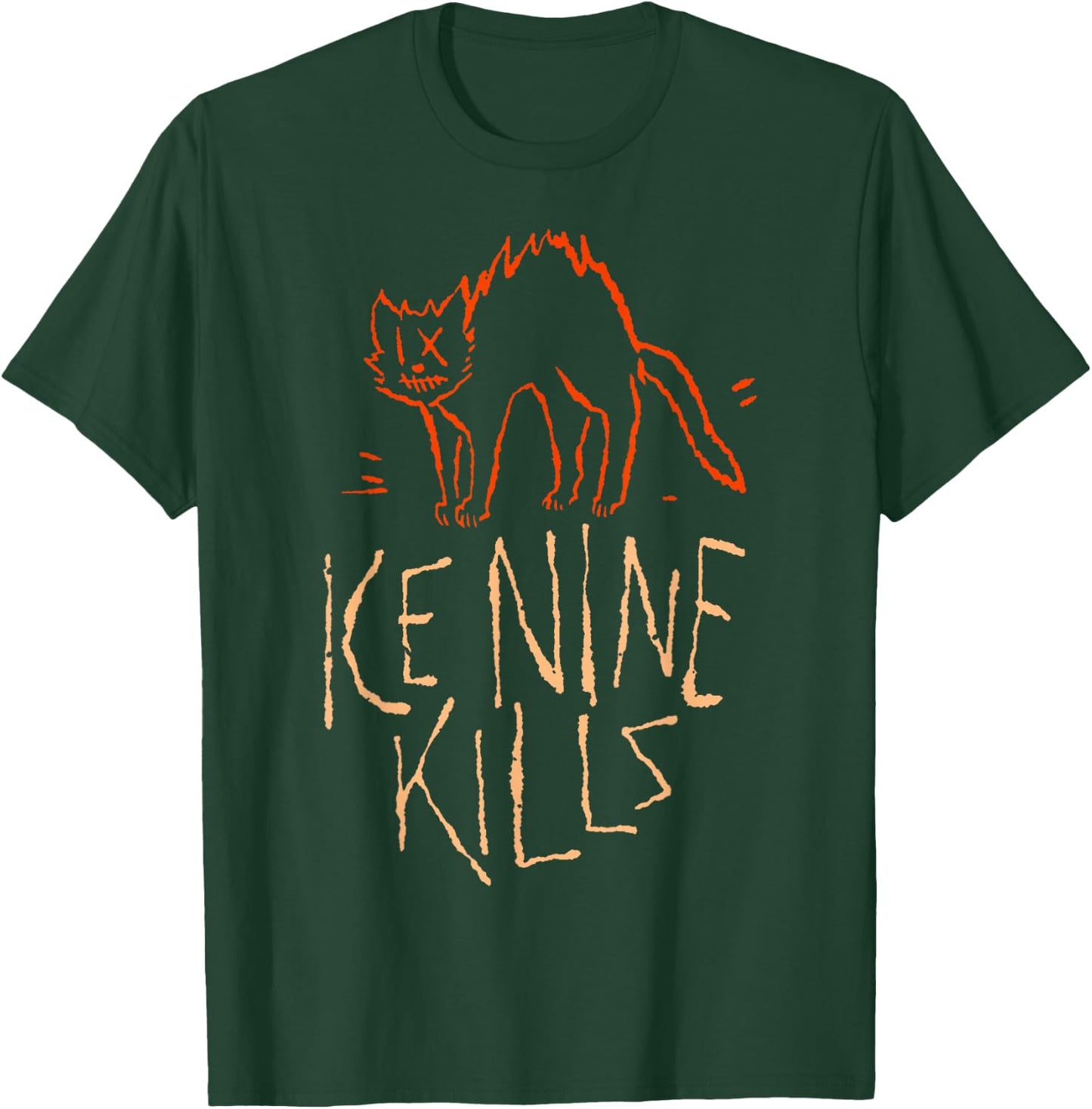 Ice Nine Kills - INK Halloween Cat , black T-Shirt - T-Shirt | Forest