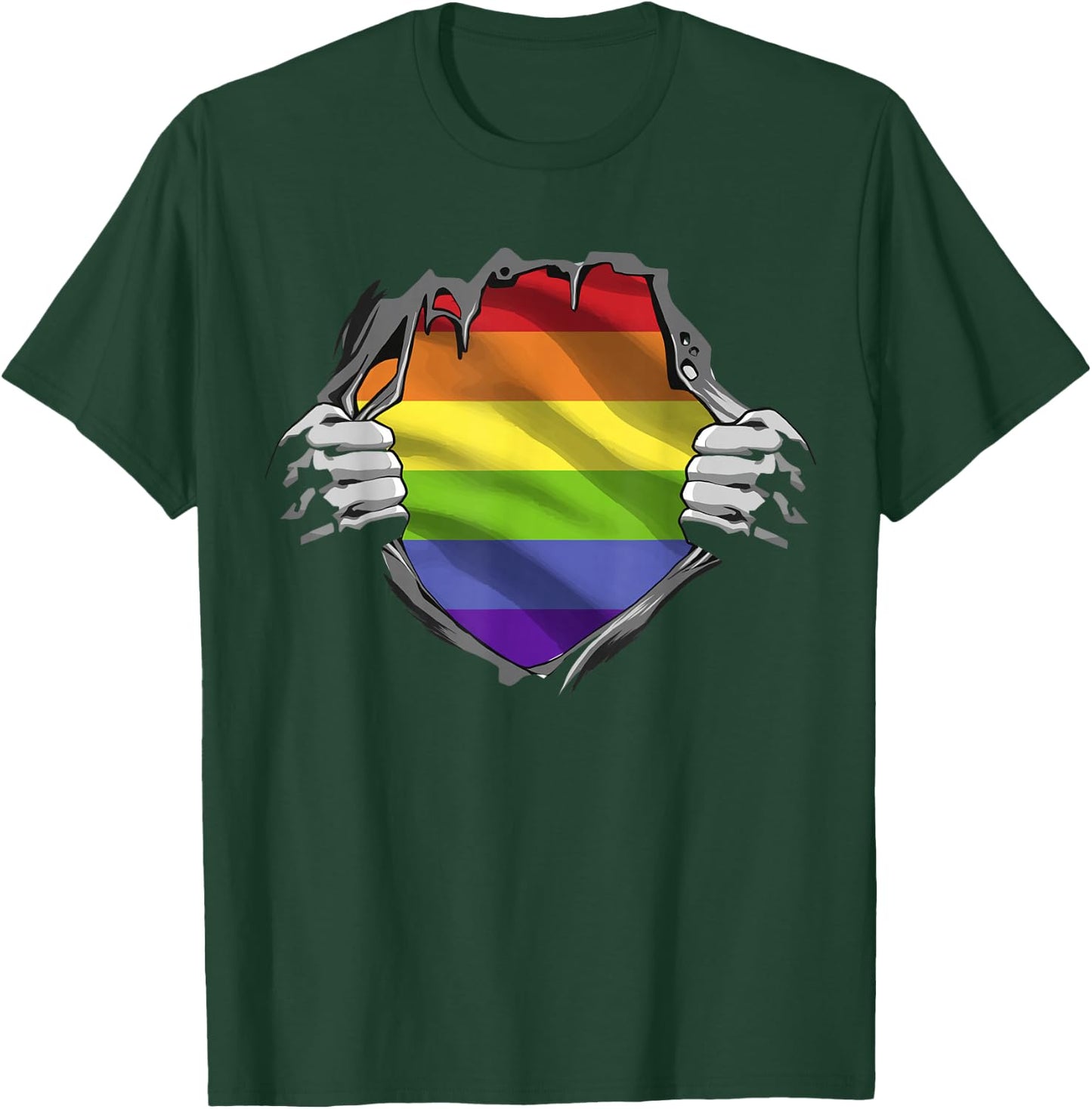 LGBTQ - Gay Pride - Regenbogen T-Shirt - T-Shirt | Forest