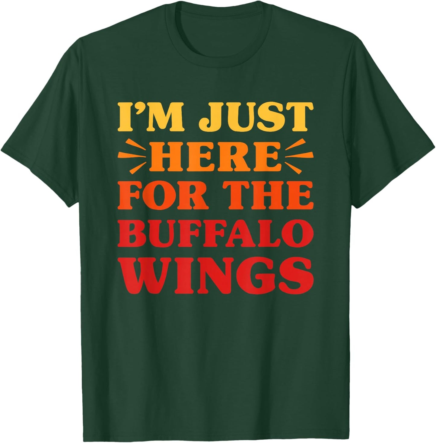 Buffalo Wings I Love Buffalo Wings Funny Food Lover T-Shirt - T-Shirt | Forest