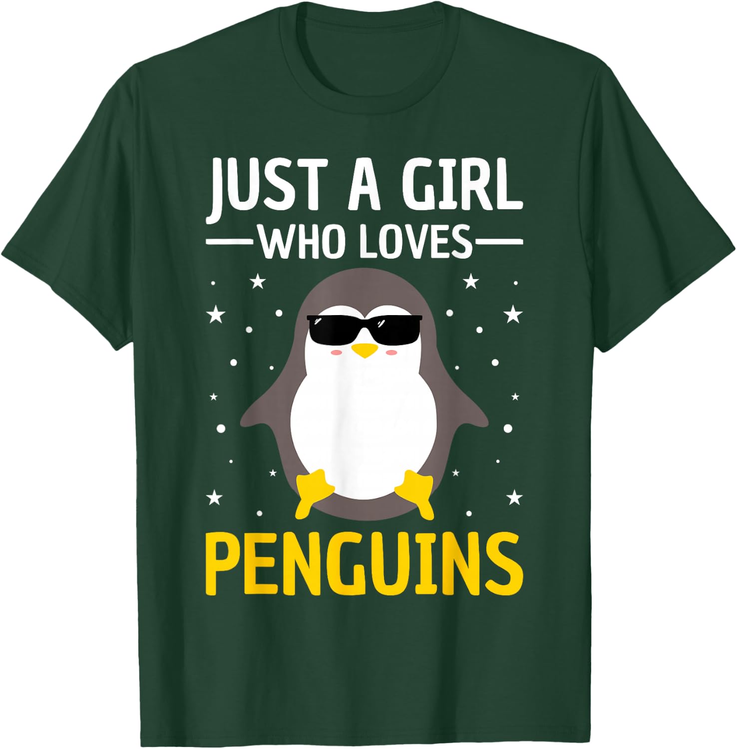 Penguin Lovers Just A Girl Who Loves Penguins Women Penguin T-Shirt - T-Shirt | Forest