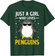 Penguin Lovers Just A Girl Who Loves Penguins Women Penguin T-Shirt - T-Shirt | Forest