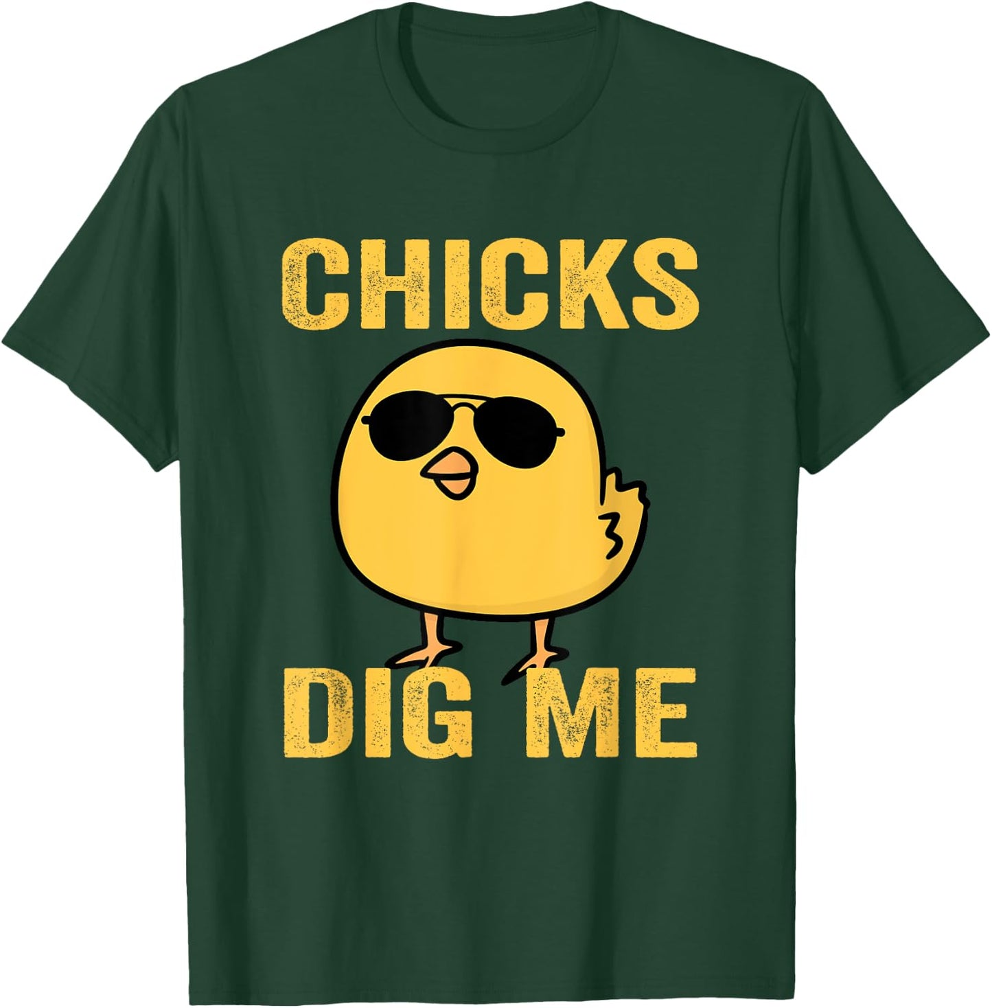 Chicks Dig Me Easter Funny Egg Easter kids boys girls T-Shirt - T-Shirt | Forest