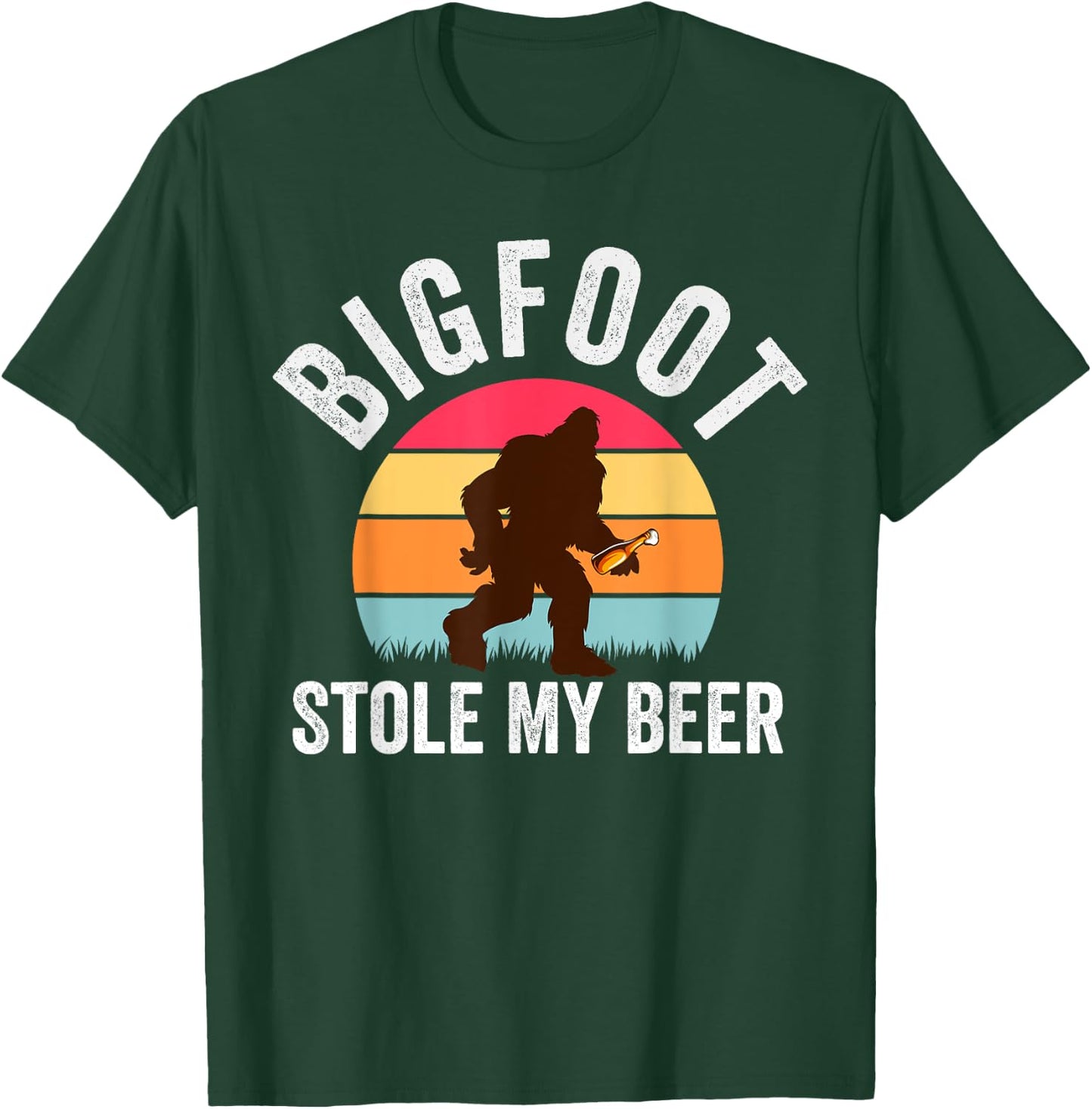 Bigfoot Stole My Beer Funny Yeti Yowi Sasquatch Drinking T-Shirt - T-Shirt | Forest