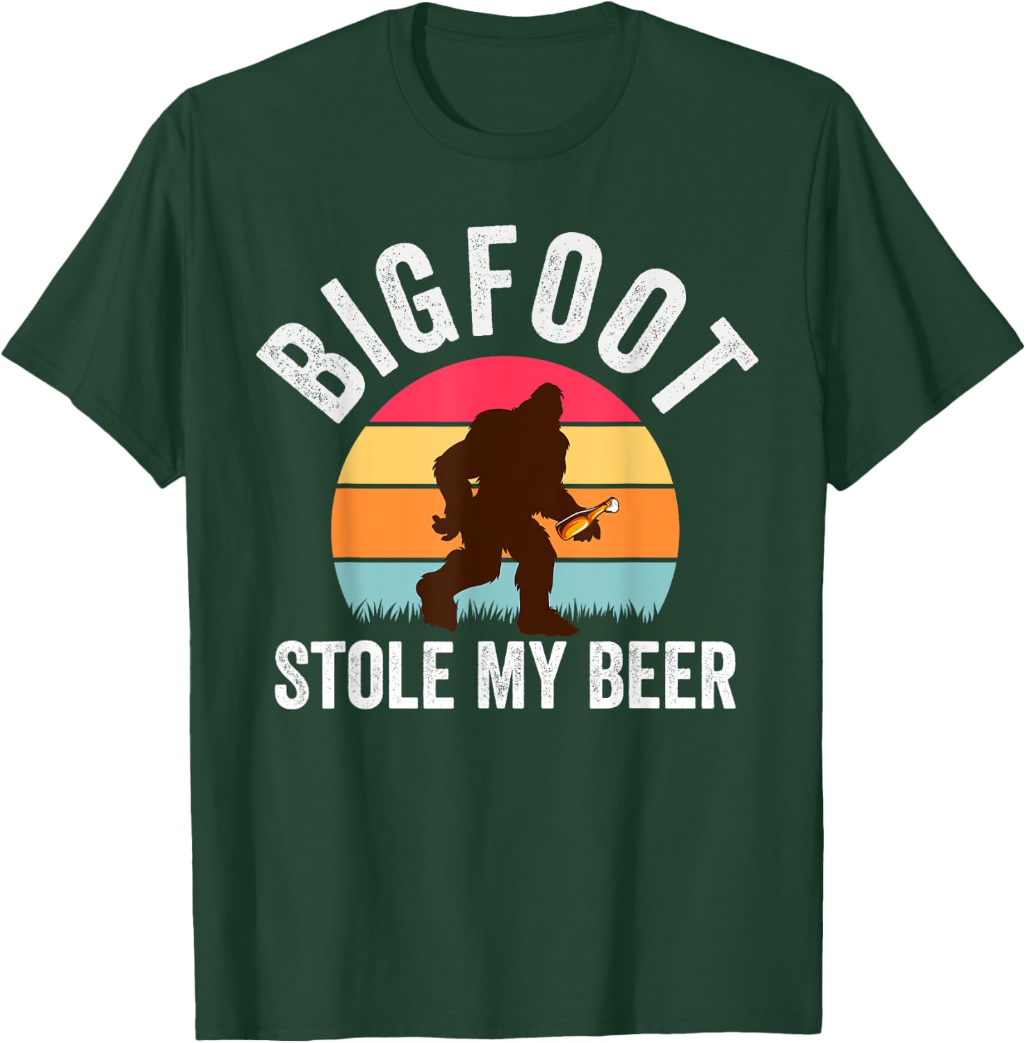 Bigfoot Stole My Beer Funny Yeti Yowi Sasquatch Drinking T-Shirt - T-Shirt | Forest