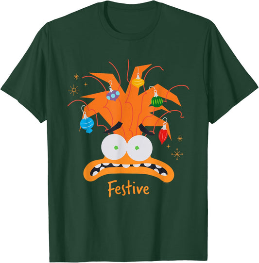 Disney and Pixar’s Inside Out 2 Anxiety Festive Christmas T-Shirt - T-Shirt | Forest