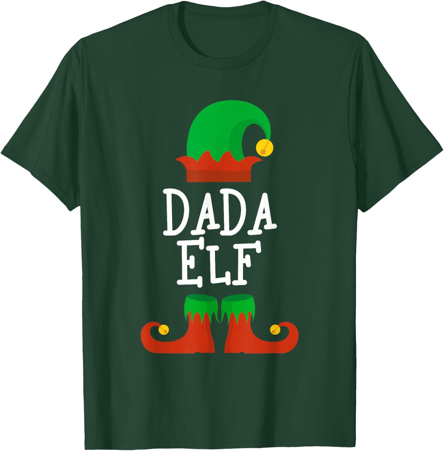 Family I'm The Dada Elf Christmas Matching Pajama Funny T-Shirt - T-Shirt | Forest